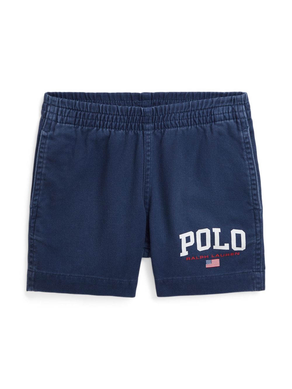 POLO RALPH LAUREN KIDS Katoenen shorts met logoprint Blauw