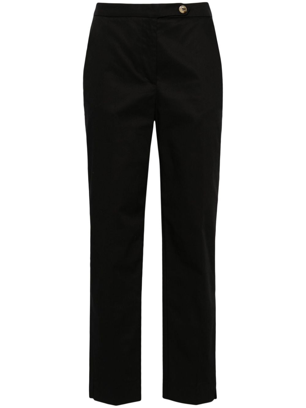 mid-rise slim-fit trousers