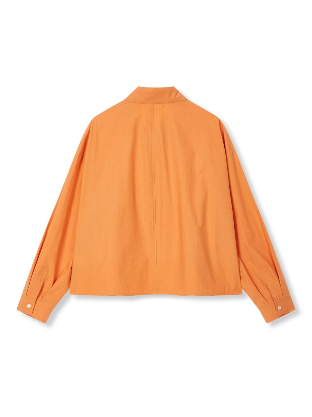 STUDIO TOMBOY Katoenen blouse met puntkraag - Oranje