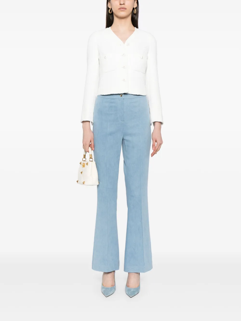 edwardachourparis Edward Achour Paris Flared jeans - Blauw