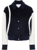 Axel Arigato Bay logo-embroidered bomber jacket - Blue