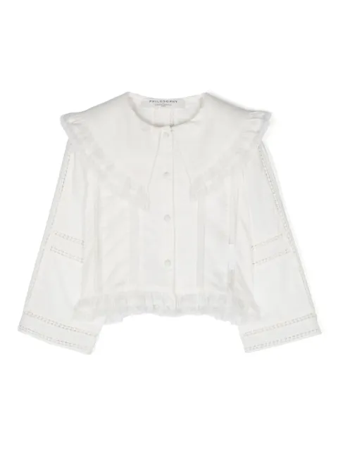 Philosophy Di Lorenzo Serafini Kids puritan-collar shirt