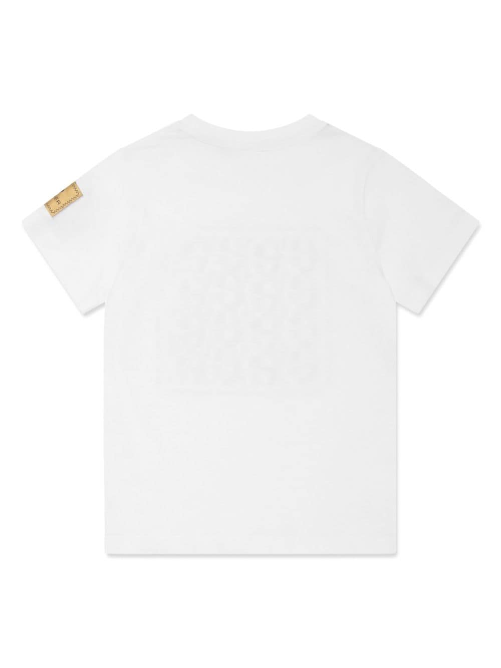 Aigner Kids Katoenen T-shirt met logoprint - Wit