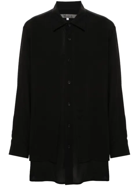 Y's overlapping button-up shirt