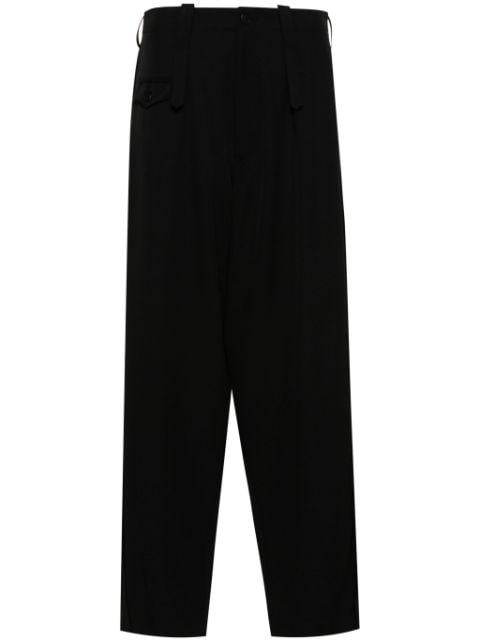 Y's tapered wool trousers