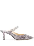 Jimmy Choo Bling 65mm glittery mules - Pink