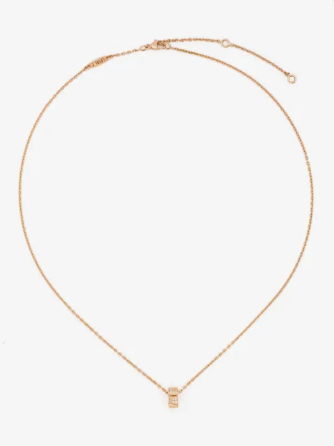 Loyal.e Paris 18kt rose gold Ride & Love diamond necklace