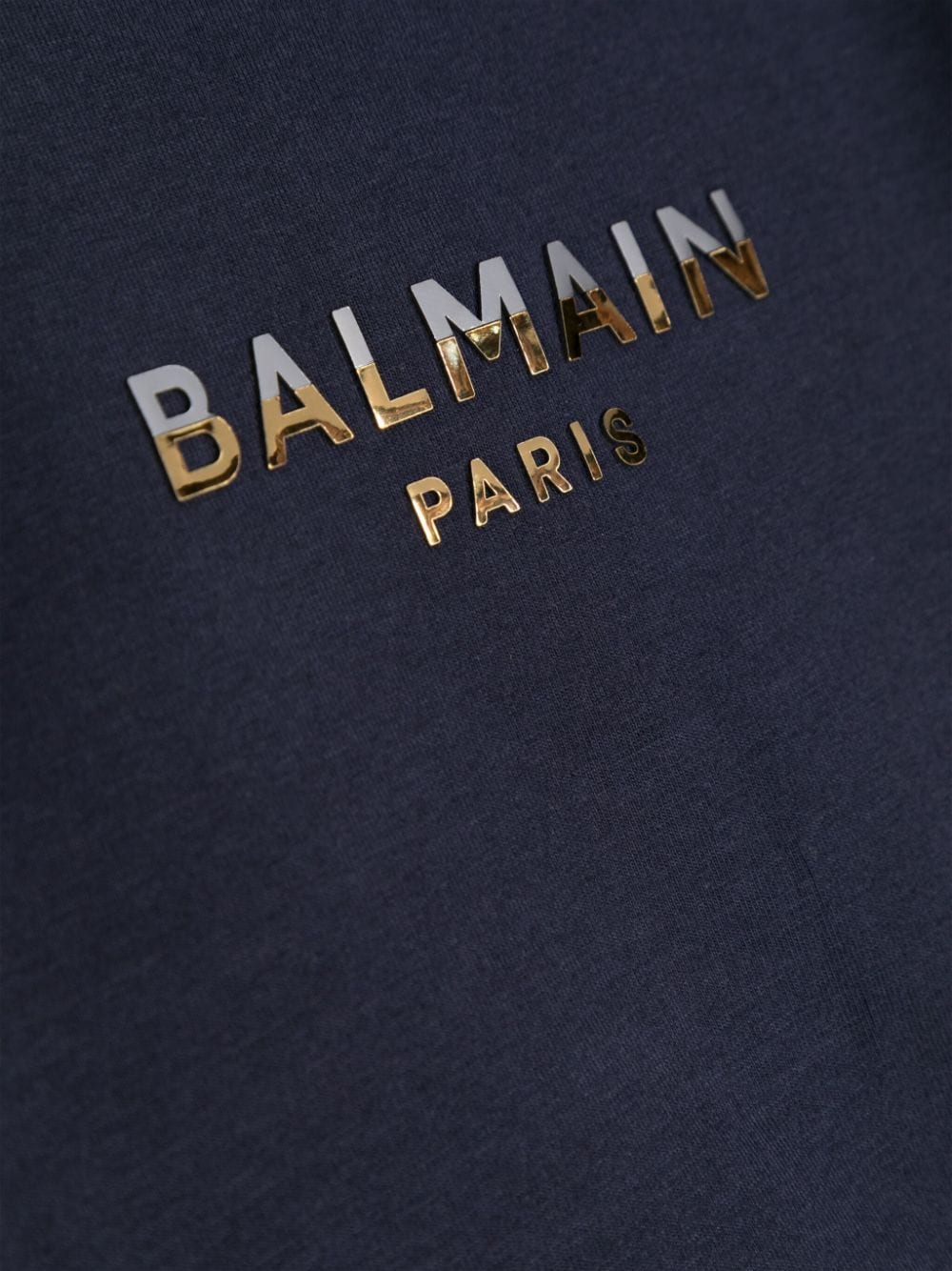 Shop Balmain Logo-appliqué Short-sleeve T-shirt In Blue