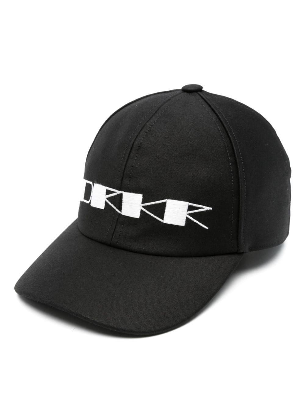 Shop Rick Owens Drkshdw Logo-embroidered Baseball Cap In Black