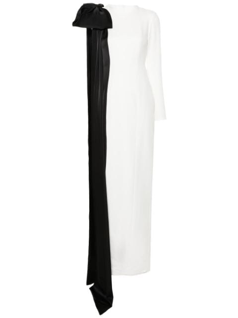 Ana Radu oversize-bow maxi dress