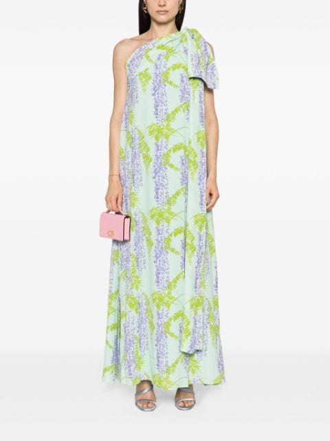 Gala floral-print gown