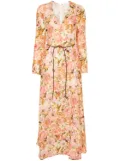 ZIMMERMANN floral linen maxi dress - Pink