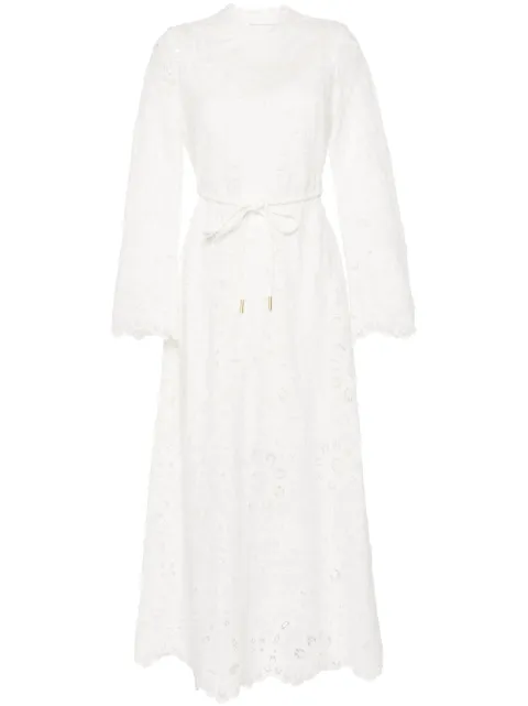 ZIMMERMANN Ottie broderie anglaise midi dress