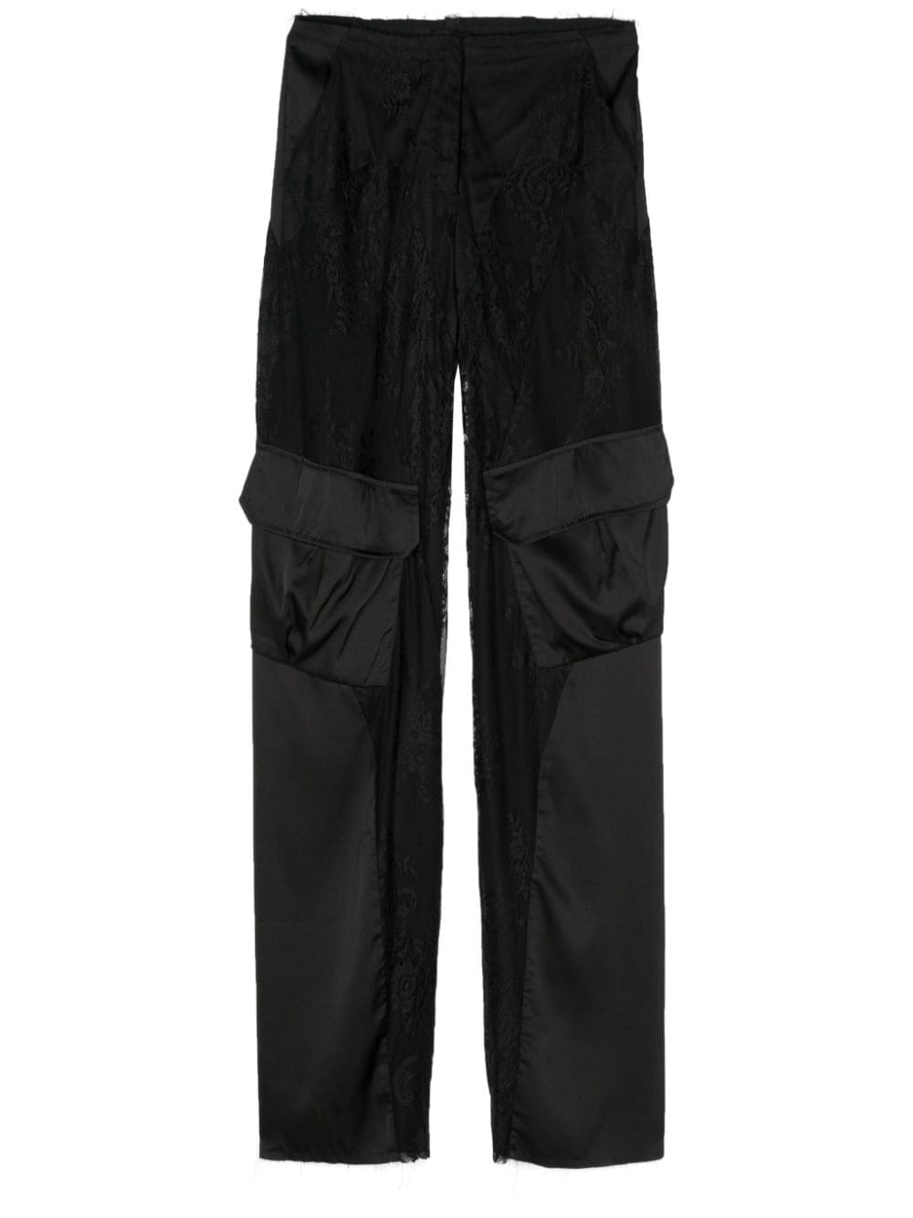 Atu Body Couture X Rue Ra Lace Cargo Trousers In Black