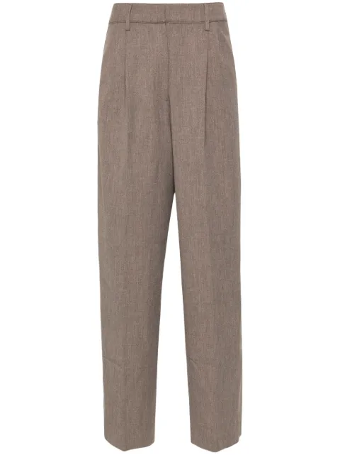 Beaufille pleated straight trousers