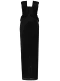 Christopher Esber strapless plunging-neck maxi dress - Black