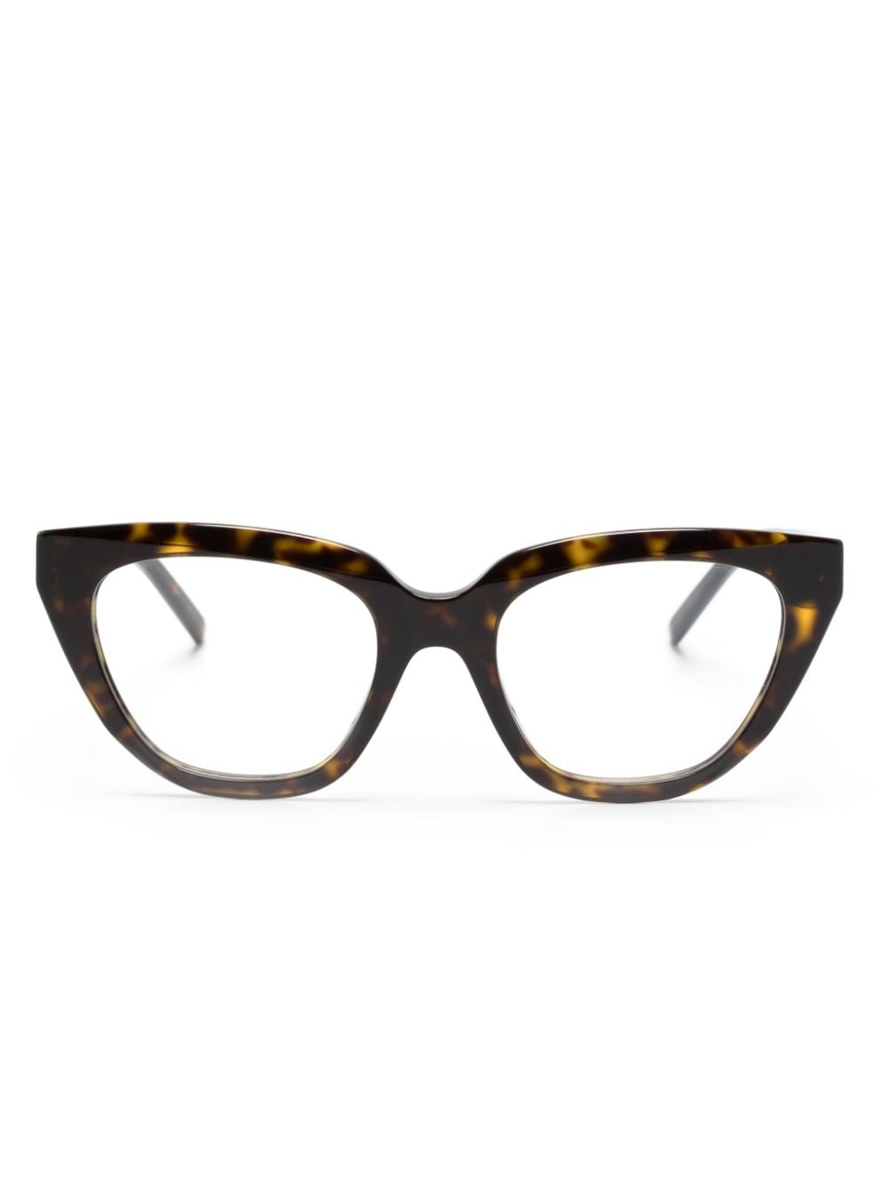 Givenchy 玳瑁纹猫眼框眼镜 In Brown