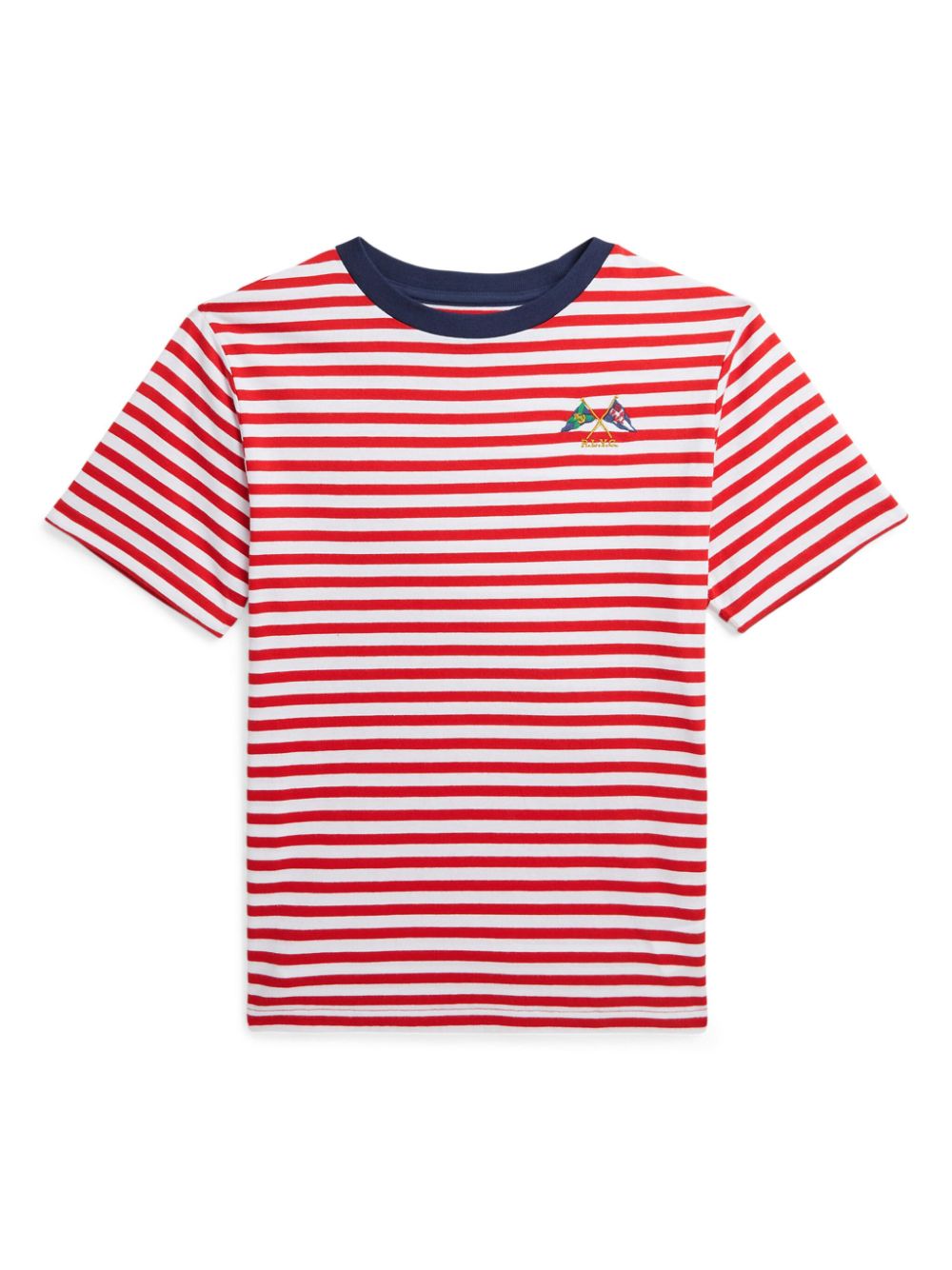 POLO RALPH LAUREN KIDS striped cotton T-shirt - Red