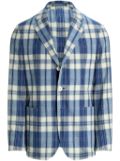 Polo Ralph Lauren plaid cotton blazer - Blue