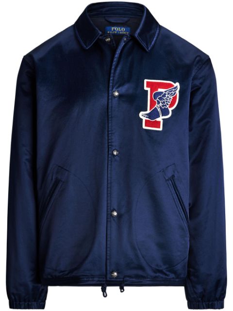 Polo Ralph Lauren logo-applique satin bomber jacket Men