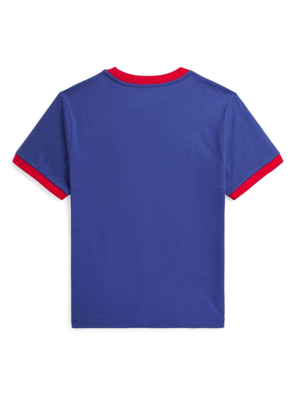 Shop Ralph Lauren Logo-embroidered Stripe T-shirt In Blue