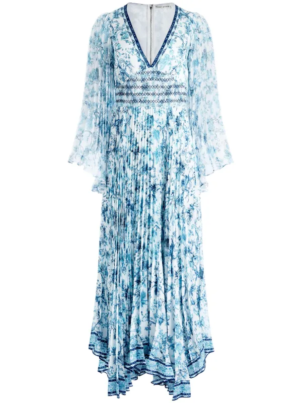 chinese dress ladies Margherita Dress Sunburst Blue main image 1
