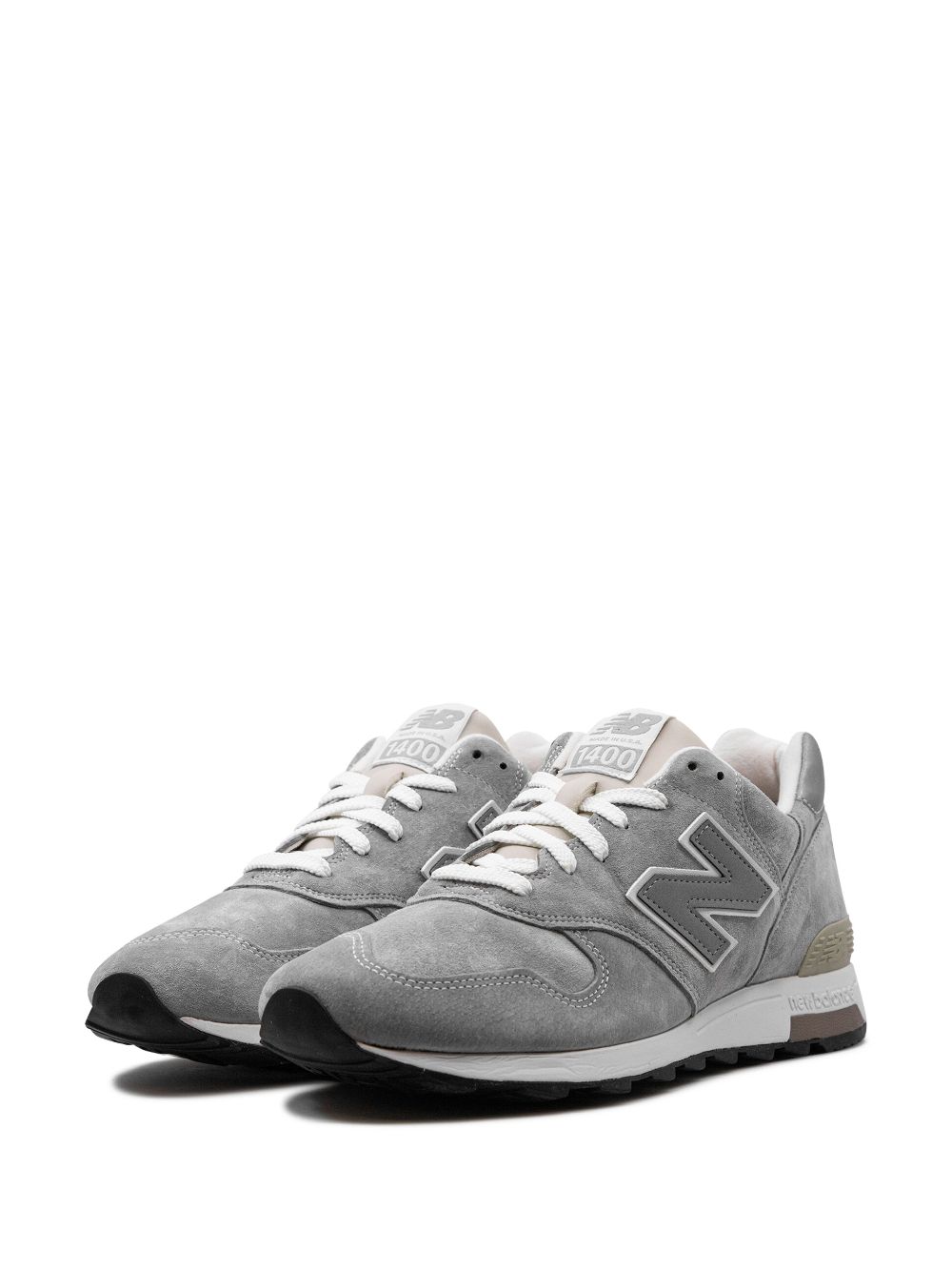 Shop New Balance 1400 "grey" Suede Sneakers