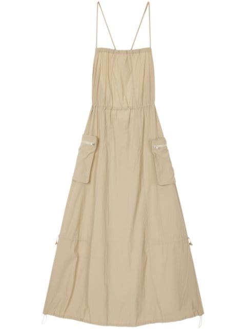 STUDIO TOMBOY square-neck spaghetti-straps maxi dress