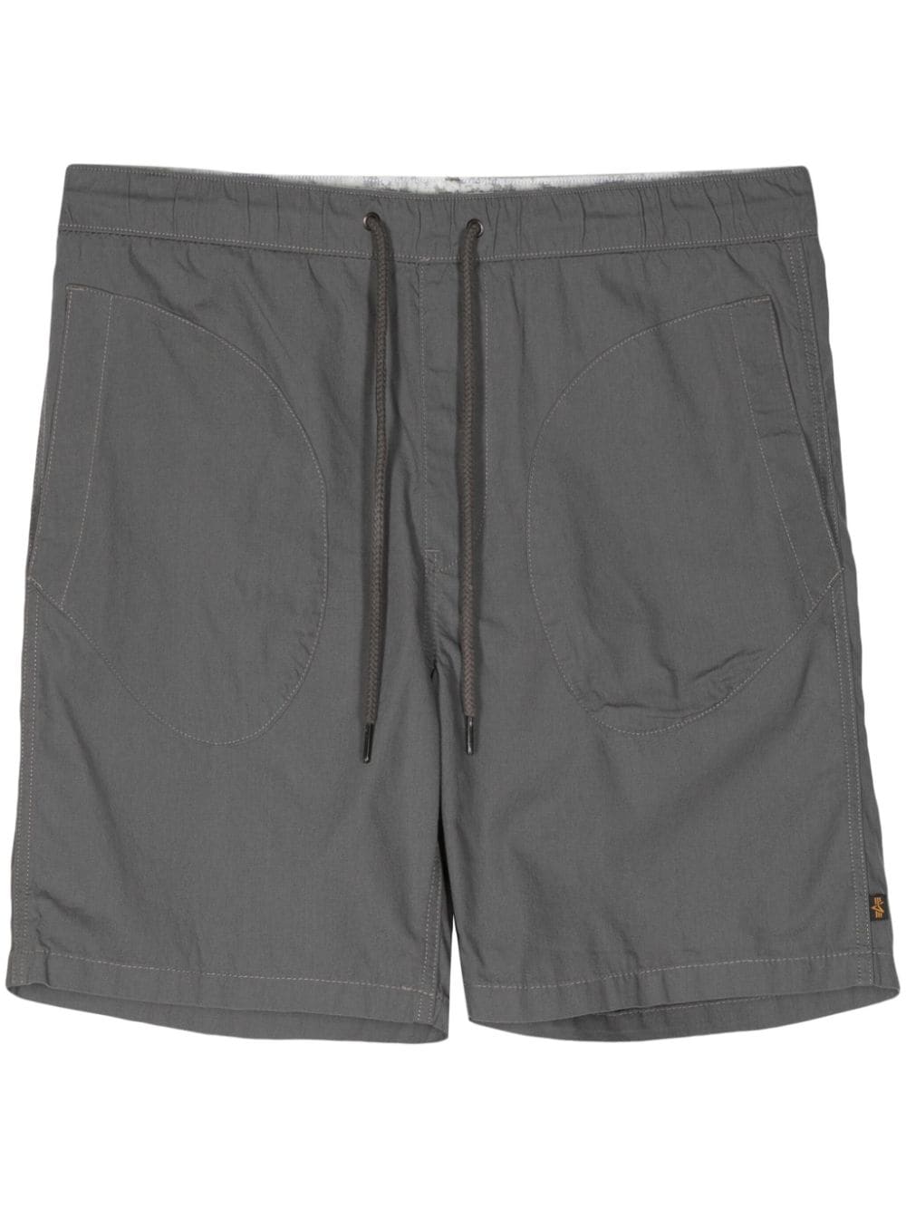 Alpha Industries Deck Cotton Shorts In Grey