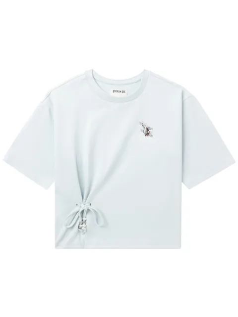 Musium Div. lace-up cotton T-shirt