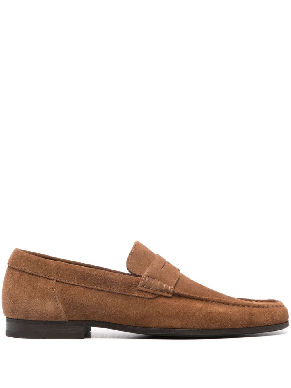 Moorer Casetti Suede Loafers In Brown