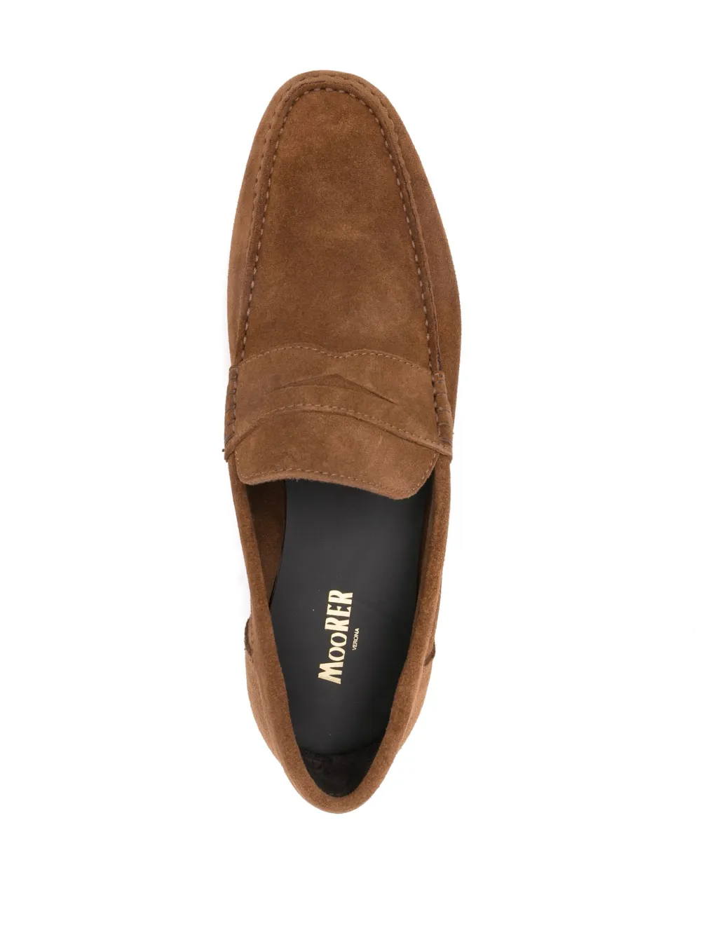 Moorer Casetti suede loafers Brown
