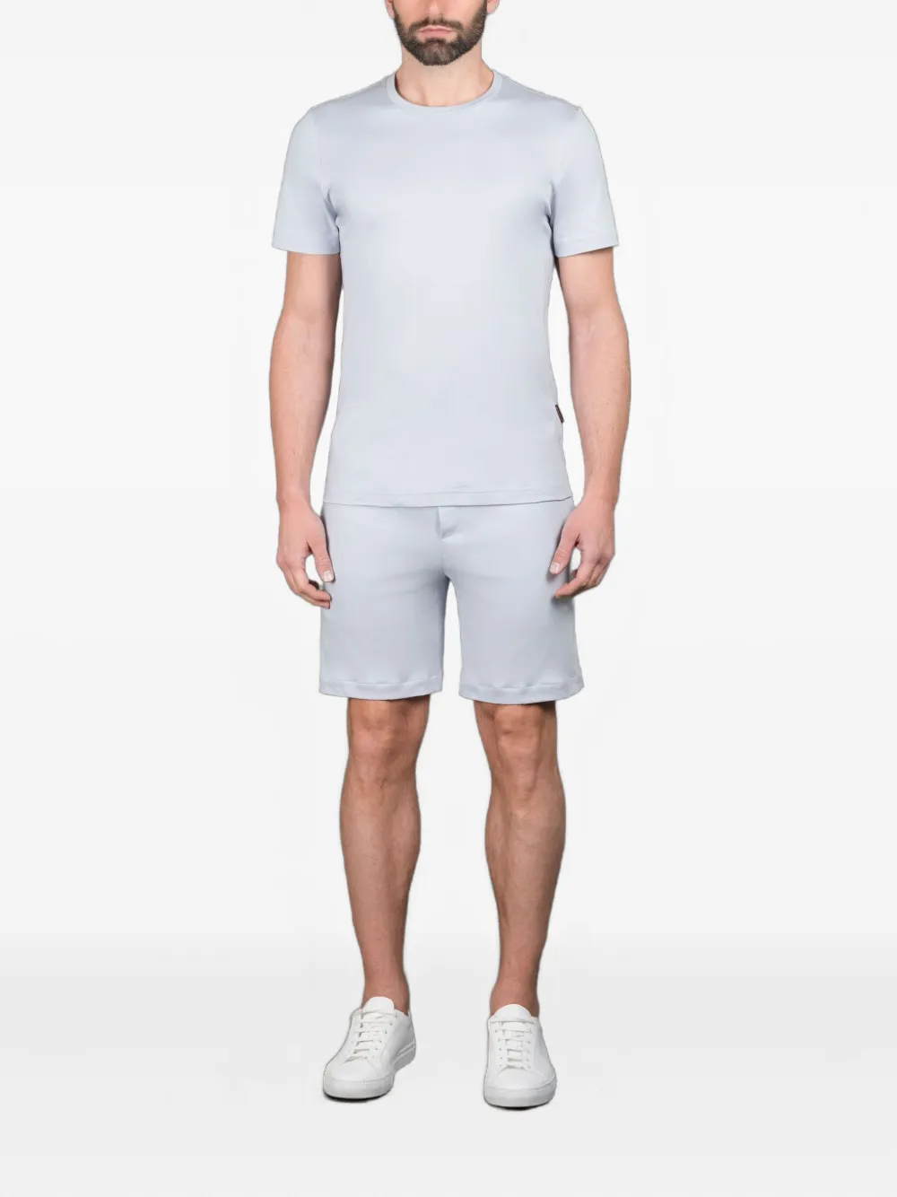 Moorer crew-neck cotton T-shirt - Wit