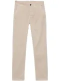 Moorer gabardine tapered trousers - Neutrals