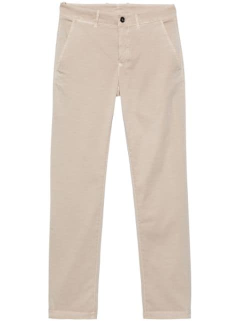 Moorer gabardine tapered trousers