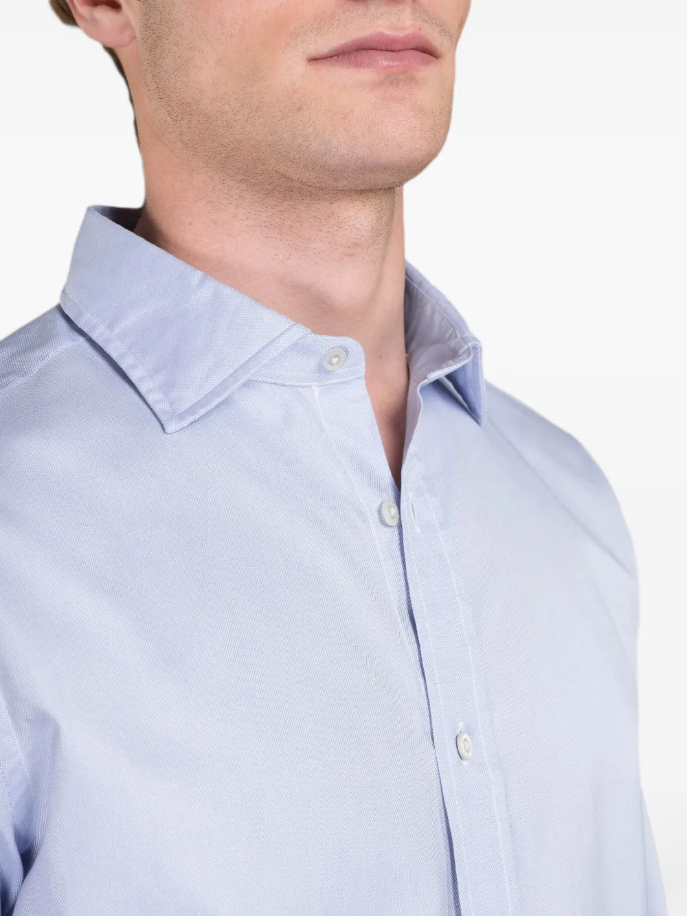 Moorer Katoenen overhemd Blauw