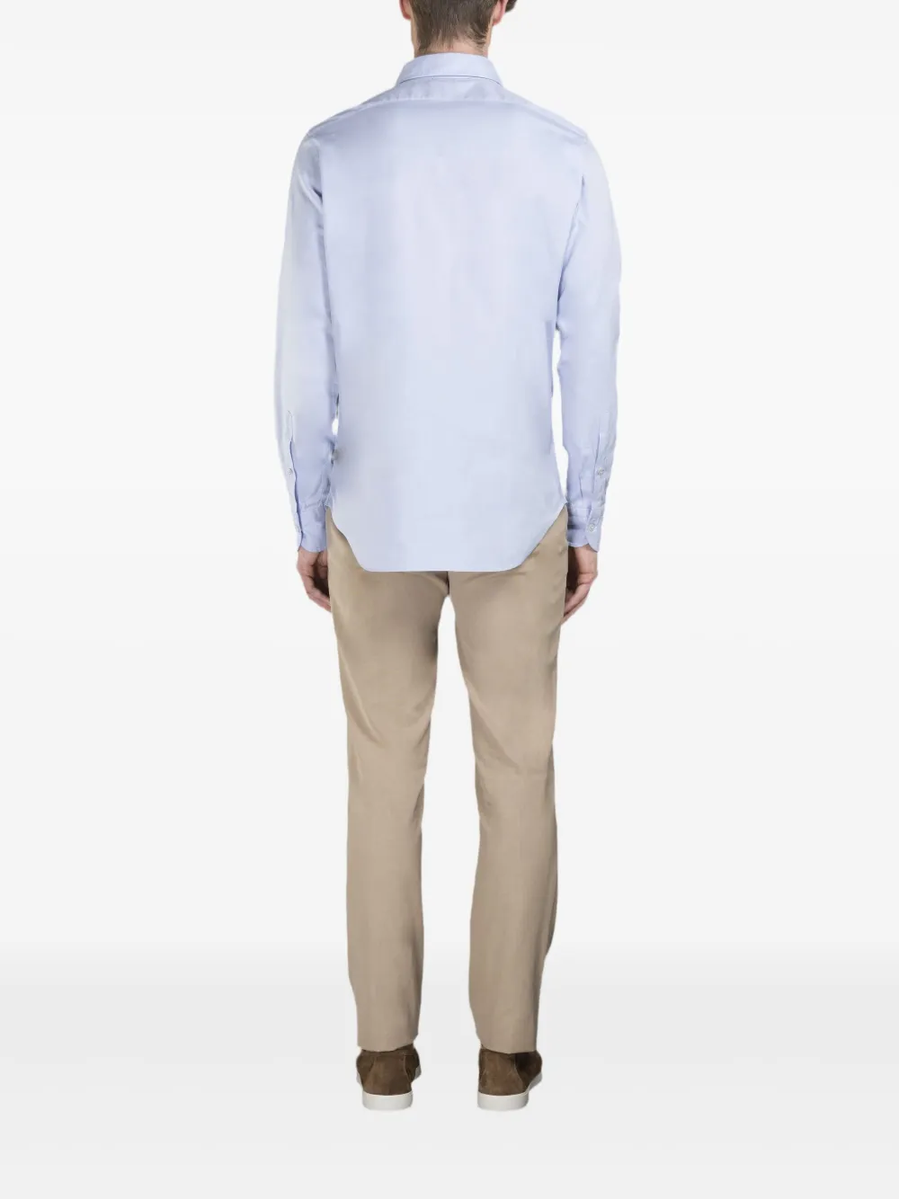 Moorer Katoenen overhemd Blauw