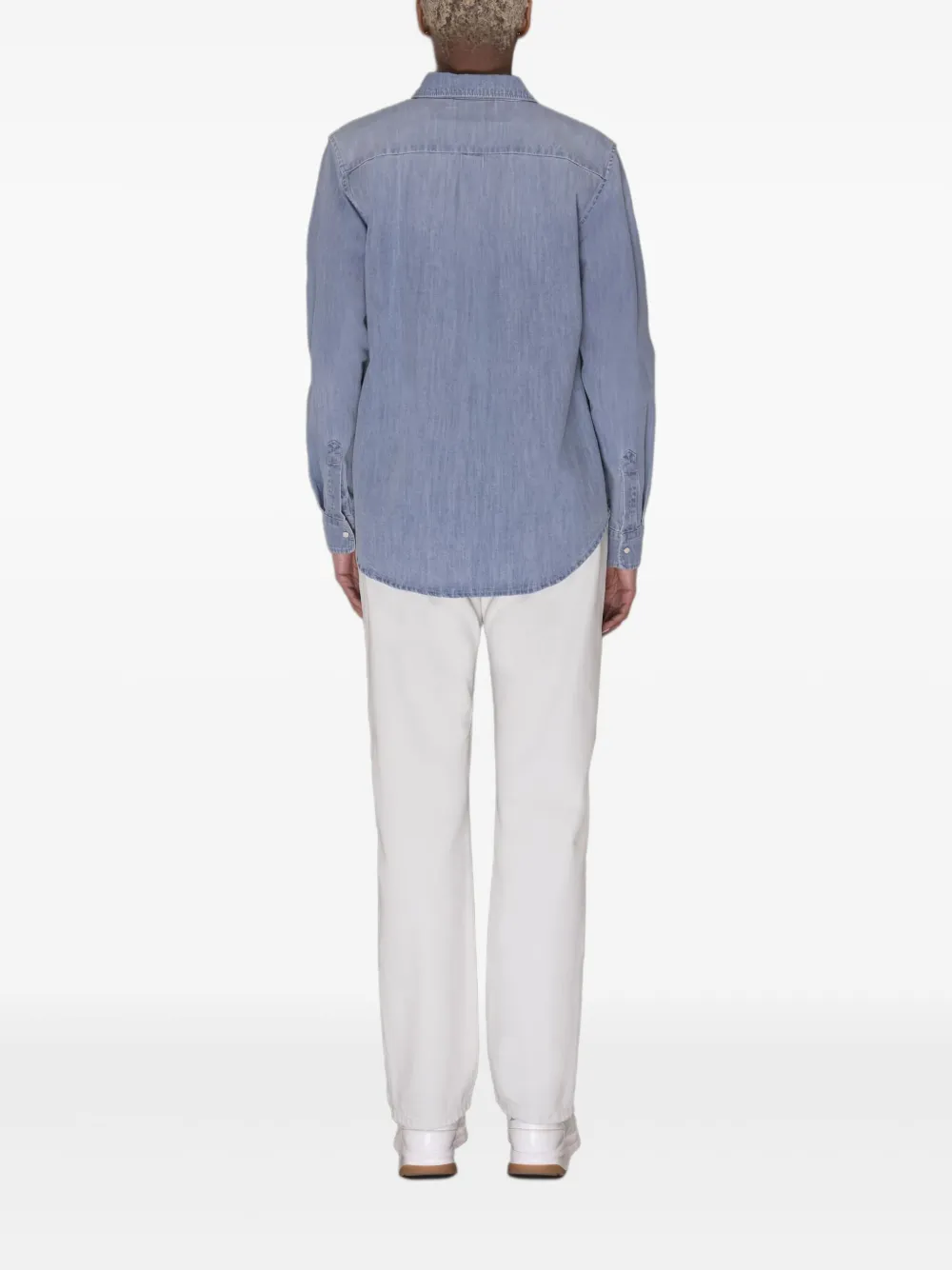 Moorer Alize- Lgd Pocket Buttoned Shirt In Blue