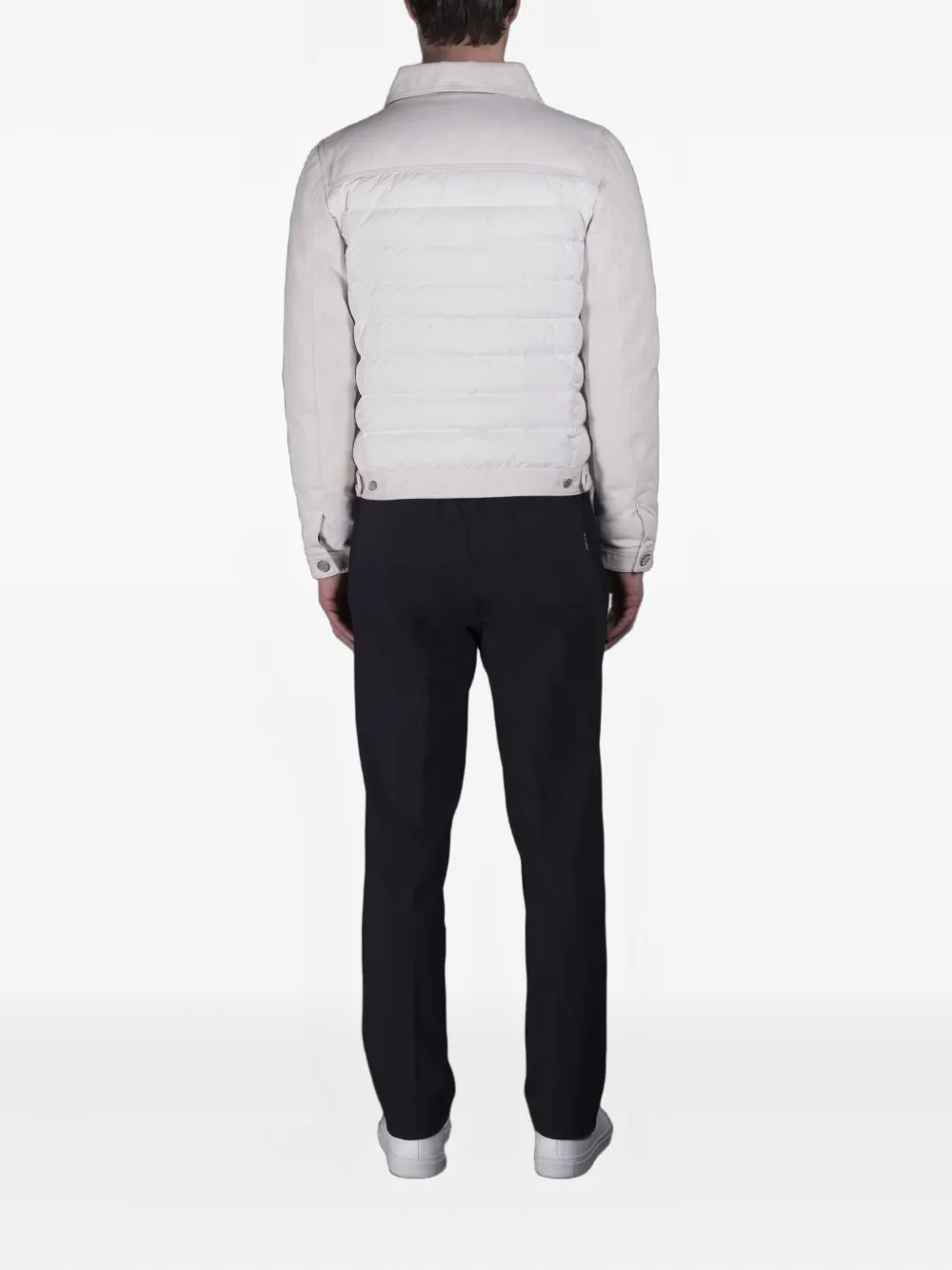 Moorer Denim jack Wit