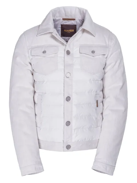 Moorer Mondor quilted denim jacket