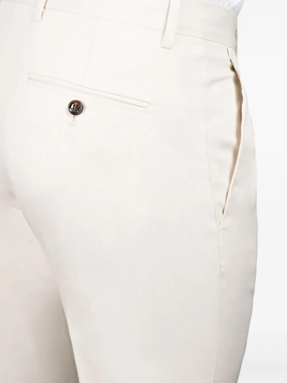 Moorer Geplooide witte broek