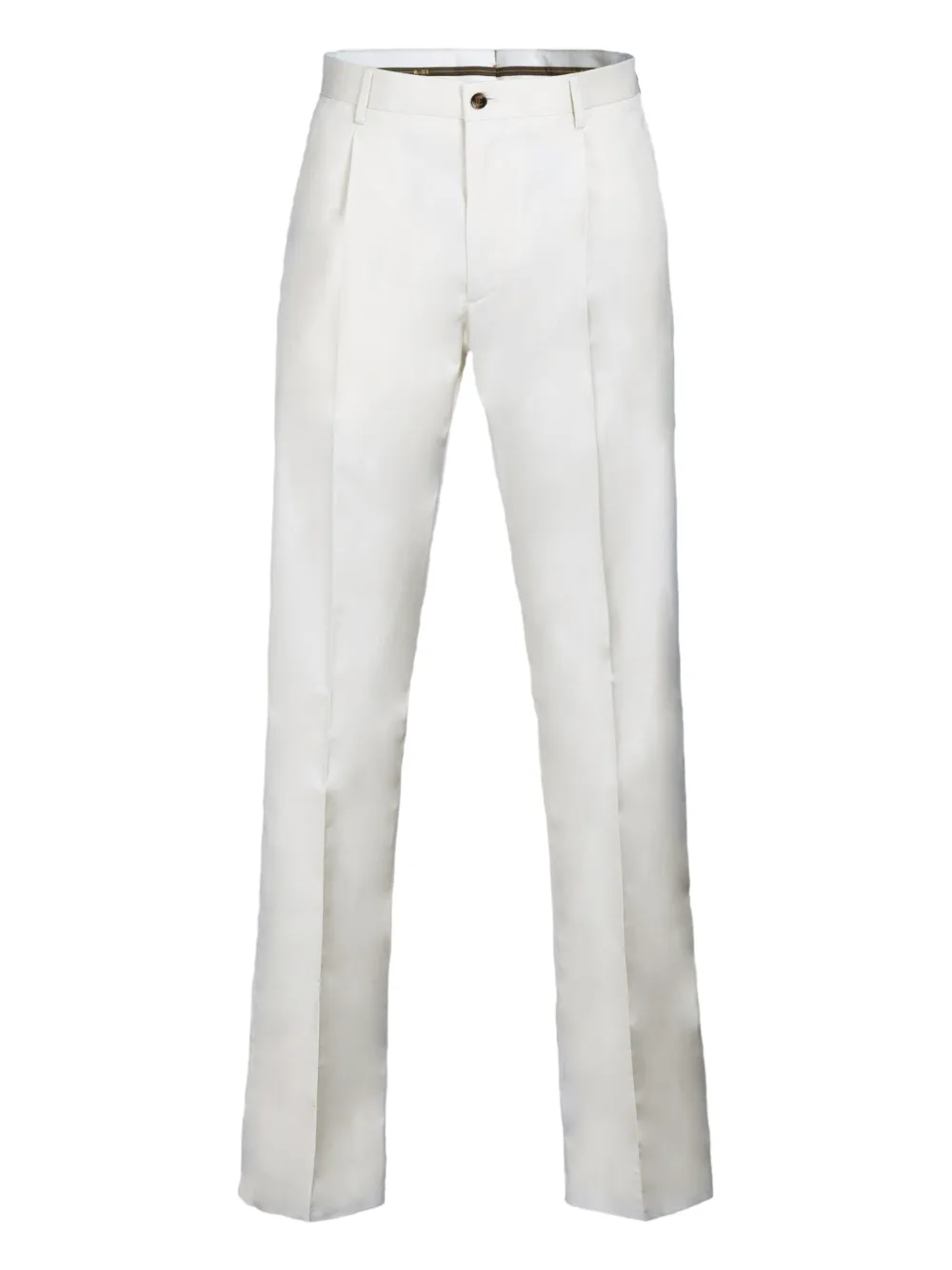 Moorer pleated straight-leg trousers | White | Image 1
