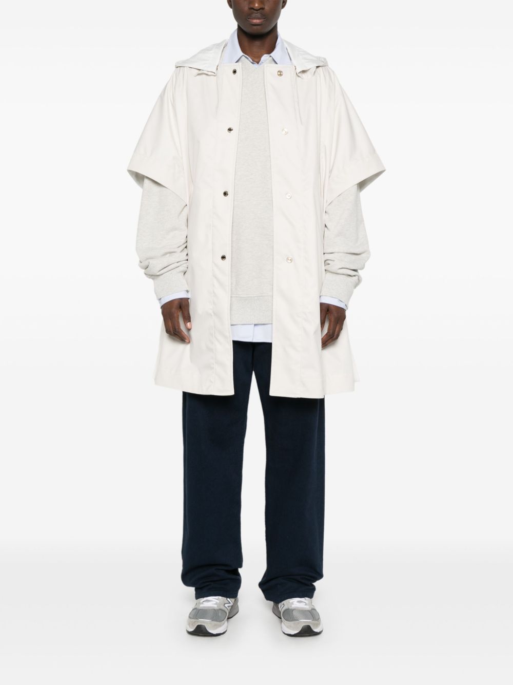 Shop Moorer Dixie Water-repellent Cape In White