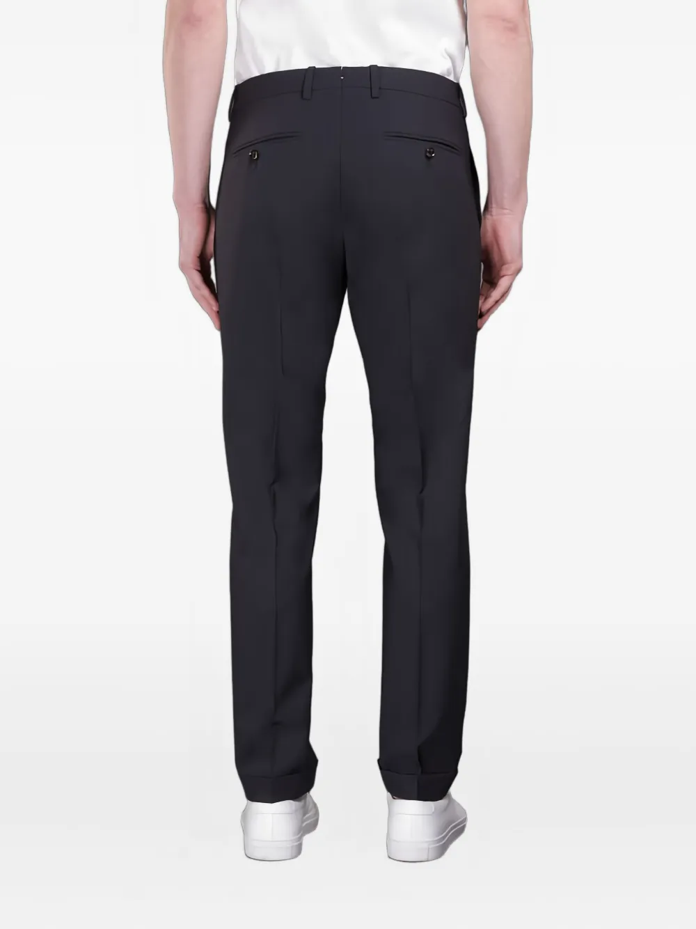 Moorer Geplooide broek Blauw