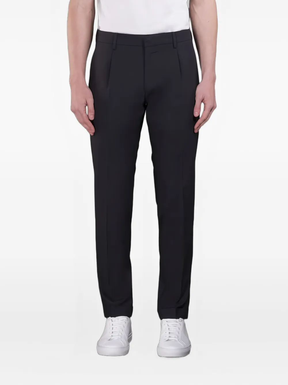 Moorer Geplooide broek - Blauw
