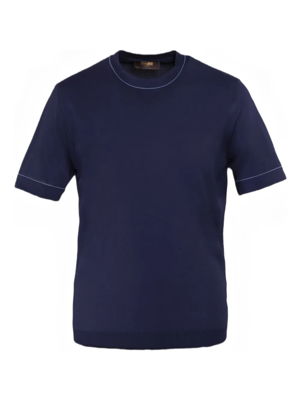 Moorer short-sleeve crew-neck T-shirt | Blue | Image 1