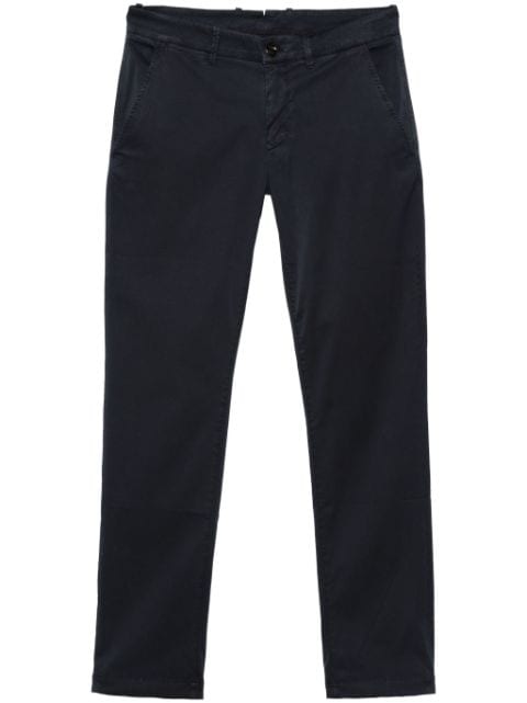 Moorer gabardine tapered trousers