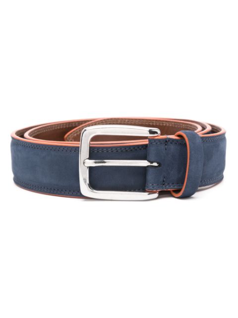 Moorer buckled suede belt