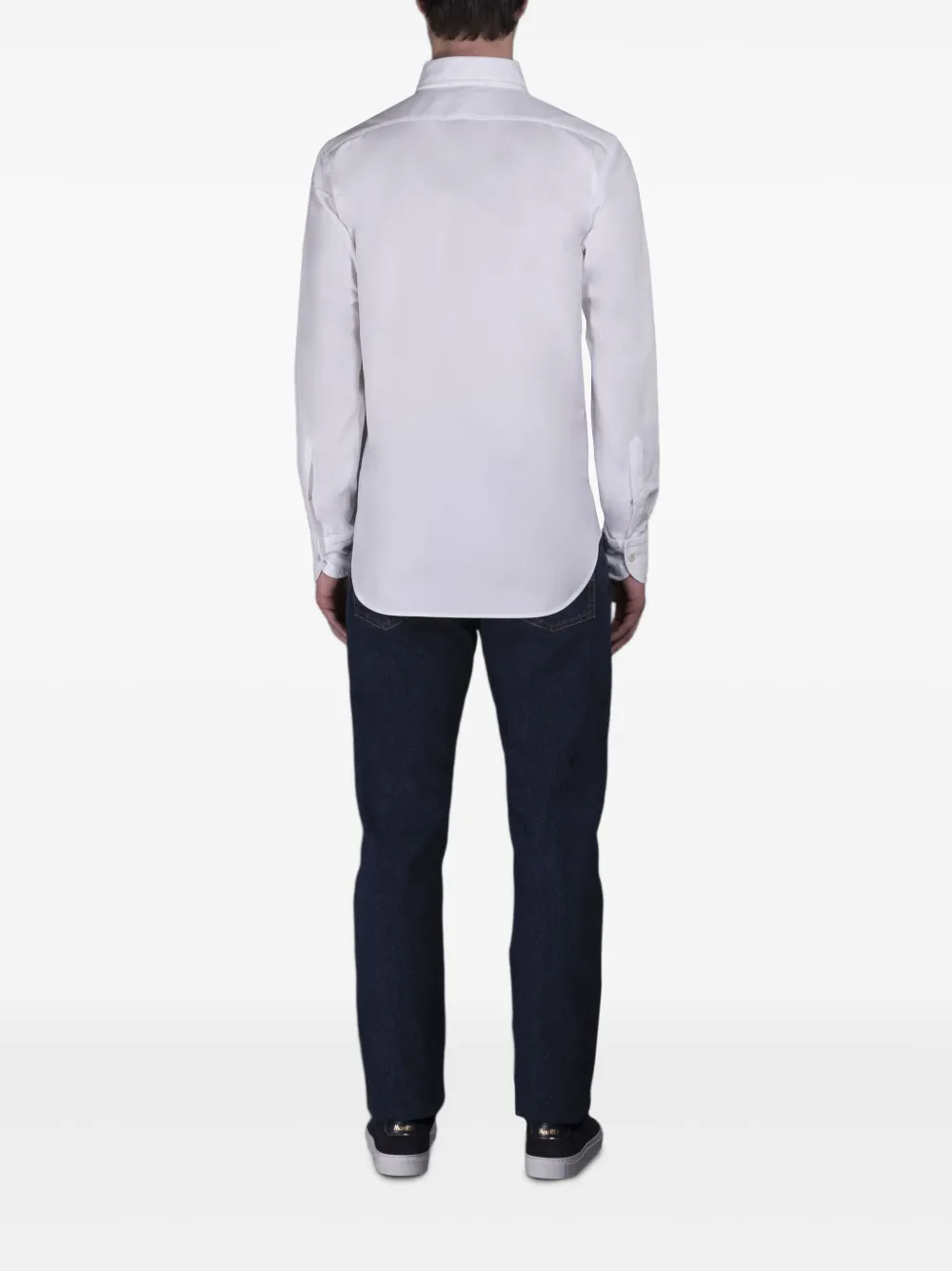 Moorer Overhemd met borstzak Wit