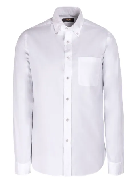 Moorer chest-pocket button-down shirt